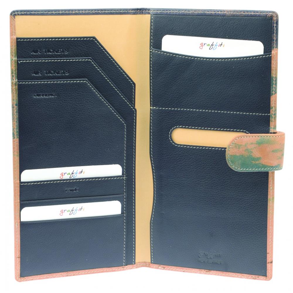 Golunski Beach Print Travel Ticket Holder